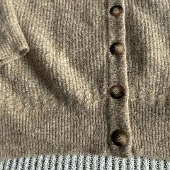 Sezane Othello Cardigan Light Beige - Picture 3 of 11
